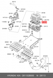  ® Filtru aer Hyundai Santa Fe II (CM)