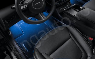 LED footwell illumination, blue, first row