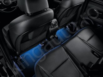LED footwell illumination, blue, second row