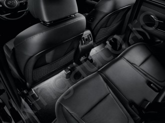 LED footwell illumination, white, second row