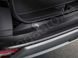 Rear bumper protection foil, transparent